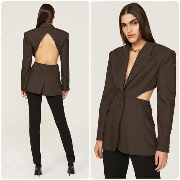 Ronny Kobo Collection Jackets & Blazers - New! Ronny Kobo Lola Cutout Blazer in Chocolate Brown 🤎 Small